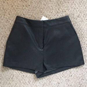 NEVER WORN NWT High-Waisted Vegan Leather Shorts